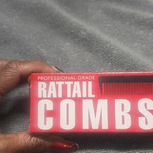 Beauty Red Rattail Combs
